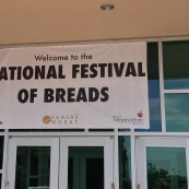 The National Festival of Breads greeted visitors with this sign, sponsored by Visit Mahattan.