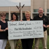 The National Festival of Breads was able to donate more than $2,300 to the local Flint Hills Breadbasket.