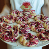 Beetroot Amaretto Rolls