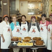 The eight NFOB finalists with their entries presented to the judges.