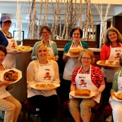 The eight finalists with their breads. 