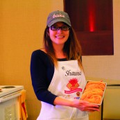 Shauna Havey with her 2017 NFOB finalist bread, Butternut Romesco Braid