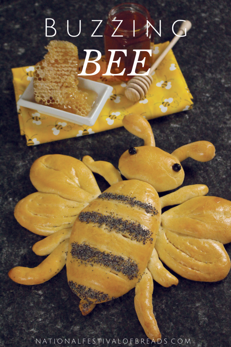 This Buzzing Bee Bread is an adorable addition to a summer time party! We've got step-by-step instructions for this show stopping pollinator pal.