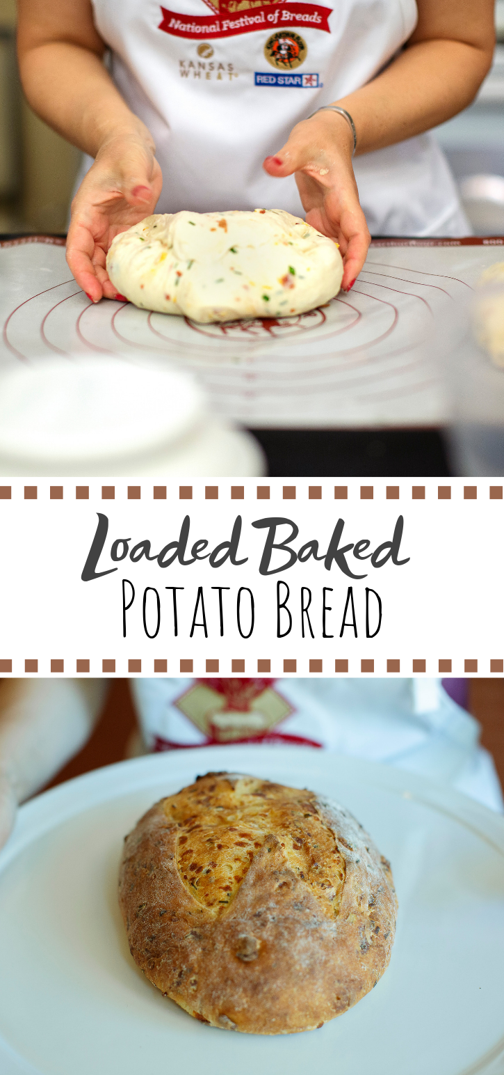 You read that right. Loaded. Baked. Potato. Bread. This savory bread will be a HIT at your next family dinner.