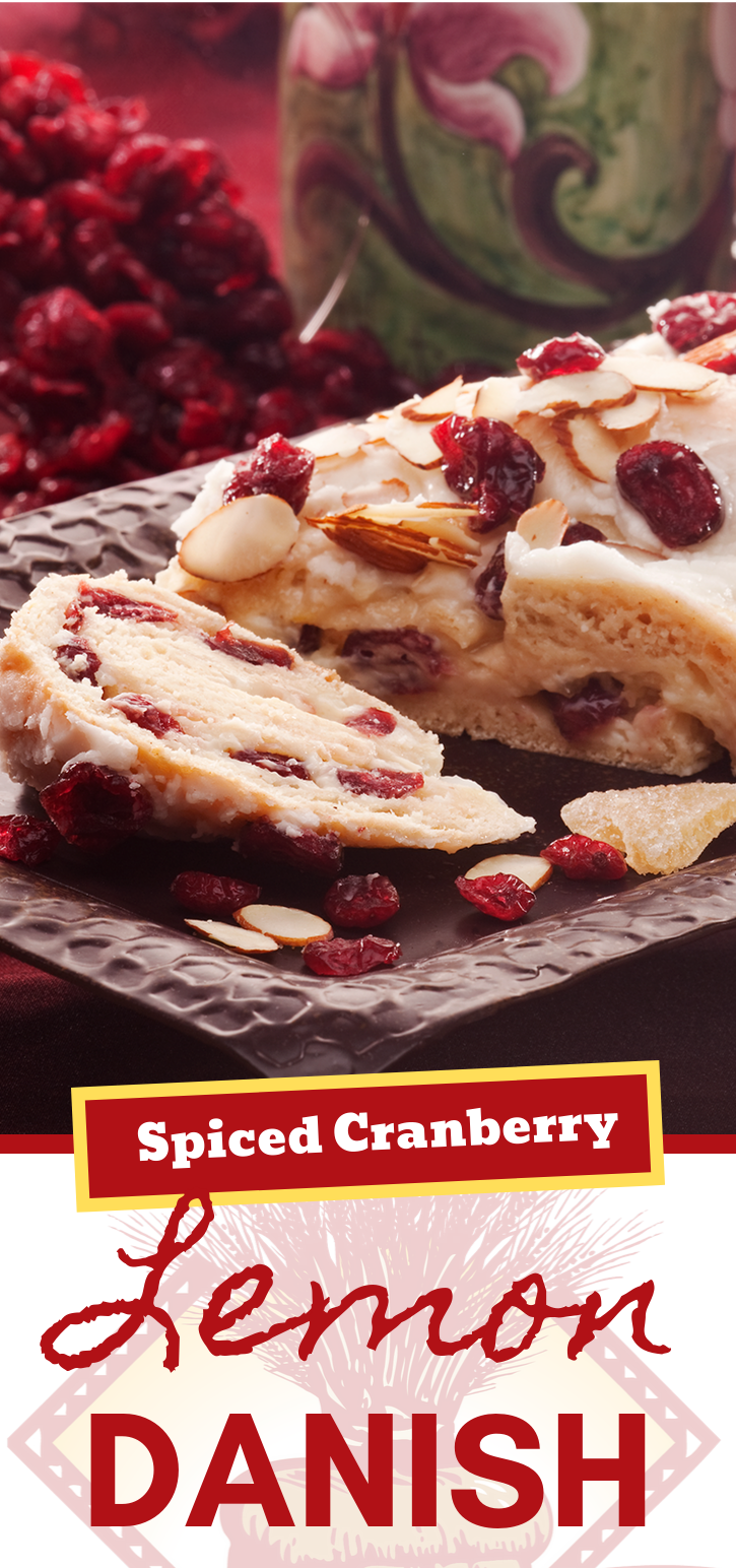 These Spiced Cranberry Lemon Danishes are showstoppers!