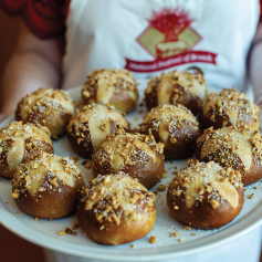 Peanut Butter Pretzel Rolls